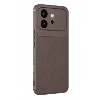 Newface Huawei Honor 600 Auto Focus Karbon Kapak - Gri