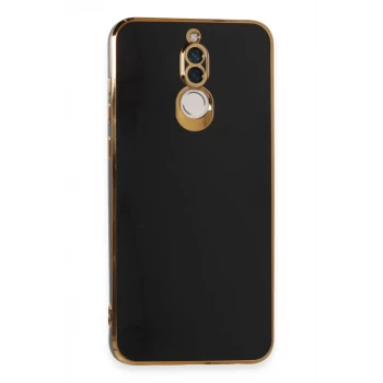 Newface Huawei Mate 10 Lite Kılıf Volet Silikon - Siyah
