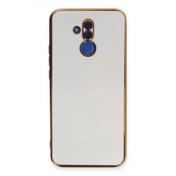 Newface Huawei Mate 20 Lite Kılıf Volet Silikon - Beyaz