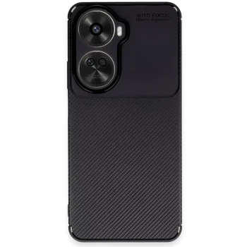 Newface Huawei Nova 12 SE Kılıf Auto Focus Karbon Kapak - Siyah