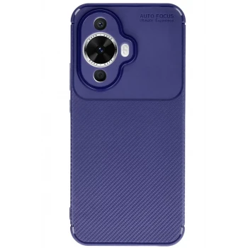 Newface Huawei Nova 12S Kılıf Auto Focus Karbon Kapak - Lacivert