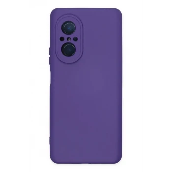 Newface Huawei Nova 9 SE Kılıf Nano içi Kadife Silikon - Mor