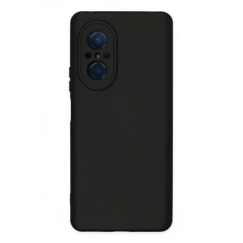 Newface Huawei Nova 9 SE Kılıf Nano içi Kadife Silikon - Siyah