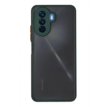 Newface Huawei Nova Y70 Kılıf Montreal Silikon Kapak - Yeşil