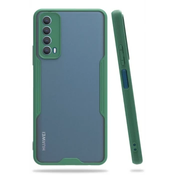 Newface Huawei P Smart 2021 Kılıf Platin Silikon - Yeşil
