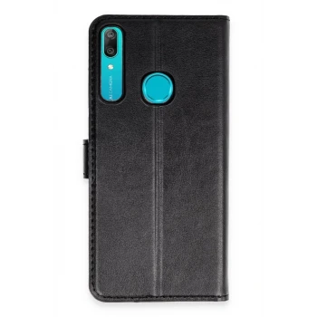 Newface Huawei Y6 Prime Kılıf Trend S Plus Kapaklı Kılıf - Siyah