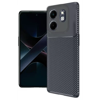 Newface İnfinix Hot 50i 4G Auto Focus Karbon Kapak - Lacivert