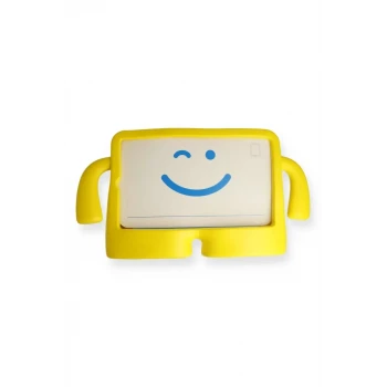 Newface Apple iPad 4 9.7 Kılıf Karakter Tablet Silikon - Sarı