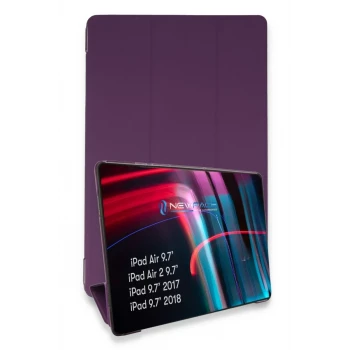 Newface Apple iPad 5 Air 9.7 Kılıf Tablet Smart Kılıf - Mor