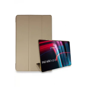 Newface Apple iPad Mini 3 Kılıf Tablet Smart Kılıf - Gold