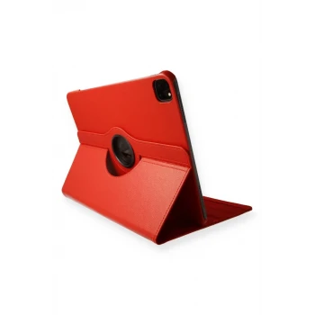 Newface Apple iPad Pro 11 (2020) Kılıf 360 Tablet Deri Kılıf - Kırmızı