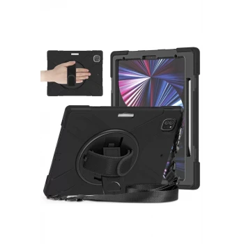 Newface Apple iPad Pro 12.9 (2020) Kılıf Amazing Tablet Kapak - Siyah