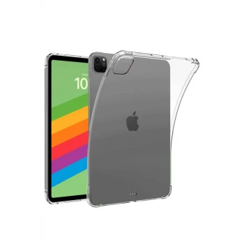 Newface Apple iPad Pro 13 (2024) Kılıf Anti Shock Tablet Silikon - Şeffaf