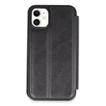Newface Apple iPhone 11 Kılıf Flip Cover - Siyah