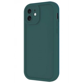 Newface Apple iPhone 11 Kılıf Viera Silikon - Koyu Yeşil