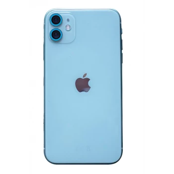 Newface Apple iPhone 11 Neon Fosforlu Kamera Lens - Mavi