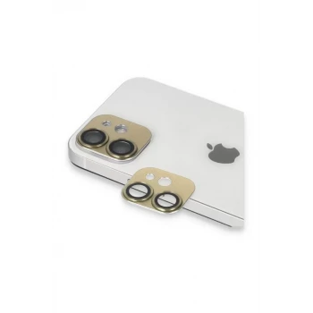 Newface Apple iPhone 11 Pers Alüminyum Kamera Lens - Gold
