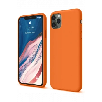 Newface Apple iPhone 11 Pro Kılıf First Silikon - Turuncu