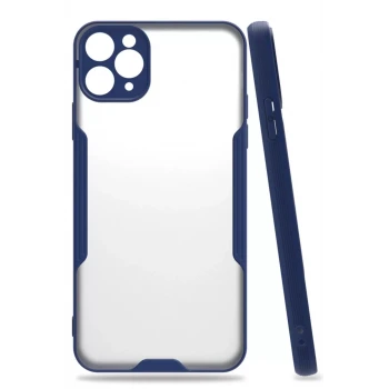 Newface Apple iPhone 11 Pro Kılıf Platin Silikon - Lacivert