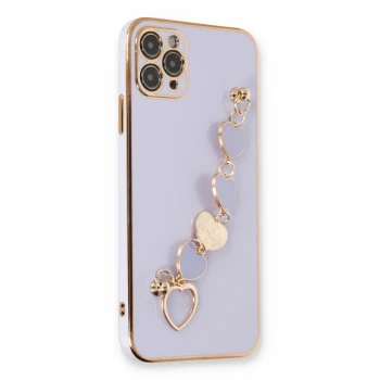 Newface Apple iPhone 11 Pro Max Kılıf Esila Silikon - Lila