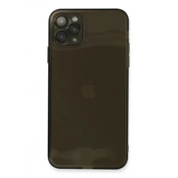 Newface Apple iPhone 11 Pro Max Kılıf Fly Lens Silikon - Siyah