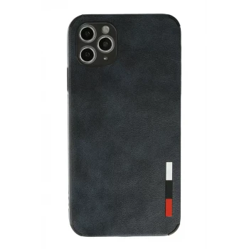 Newface Apple iPhone 11 Pro Max Kılıf Loop Deri Silikon - Lacivert