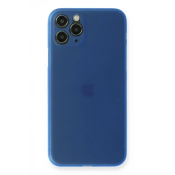 Newface Apple iPhone 11 Pro Max Kılıf PP Ultra İnce Kapak - Mavi