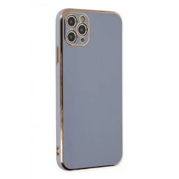 Newface Apple iPhone 11 Pro Max Kılıf Volet Silikon - Mavi