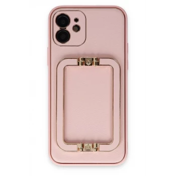 Newface Apple iPhone 12 Kılıf Coco Elit Kapak - Pembe