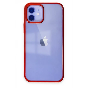 Newface Apple iPhone 12 Kılıf Element Silikon - Kırmızı