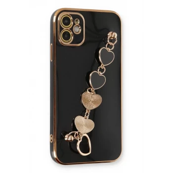 Newface Apple iPhone 12 Kılıf Esila Silikon - Siyah