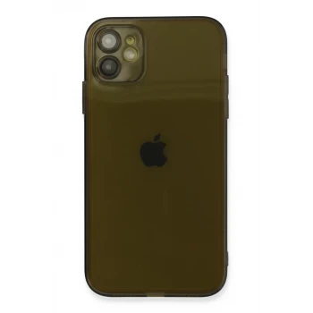 Newface Apple iPhone 12 Kılıf Fly Lens Silikon - Siyah