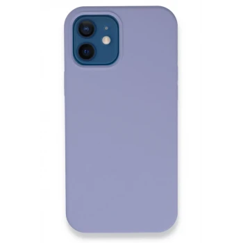 Newface Apple iPhone 12 Kılıf Lansman Legant Silikon - Lila