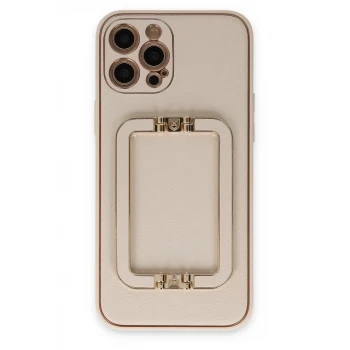 Newface Apple iPhone 12 Pro Kılıf Coco Elit Kapak - Gold