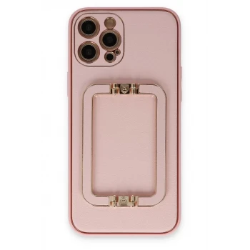 Newface Apple iPhone 12 Pro Kılıf Coco Elit Kapak - Pembe