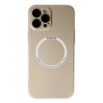 Newface Apple iPhone 12 Pro Kılıf Jack Magneticsafe Lens Silikon - Gold