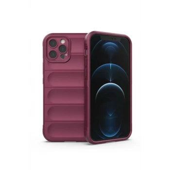 Newface Apple iPhone 12 Pro Kılıf Optimum Silikon - Bordo
