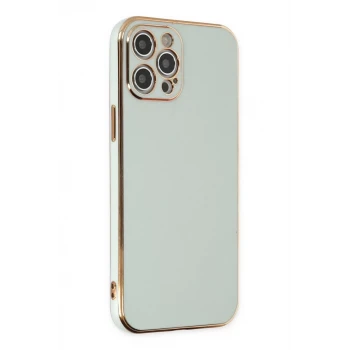 Newface Apple iPhone 12 Pro Kılıf Volet Silikon - Açık Yeşil