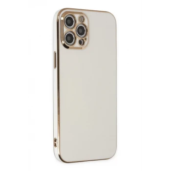 Newface Apple iPhone 12 Pro Kılıf Volet Silikon - Beyaz