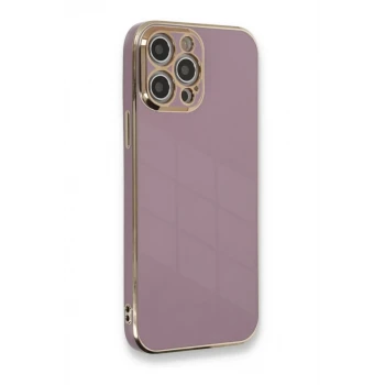 Newface Apple iPhone 12 Pro Kılıf Volet Silikon - Mor