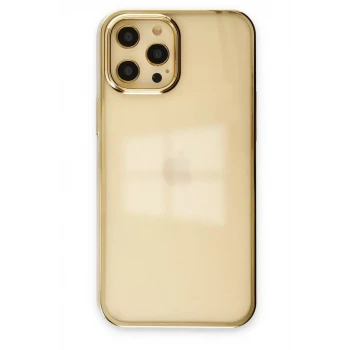 Newface Apple iPhone 12 Pro Max Kılıf Element Silikon - Gold