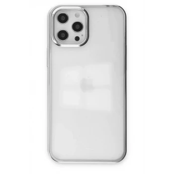 Newface Apple iPhone 12 Pro Max Kılıf Element Silikon - Gümüş