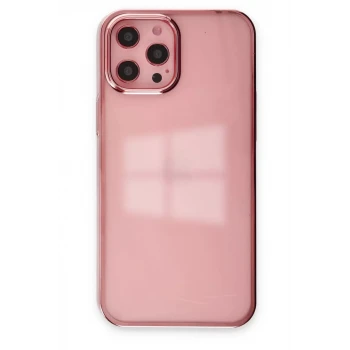 Newface Apple iPhone 12 Pro Max Kılıf Element Silikon - Pembe