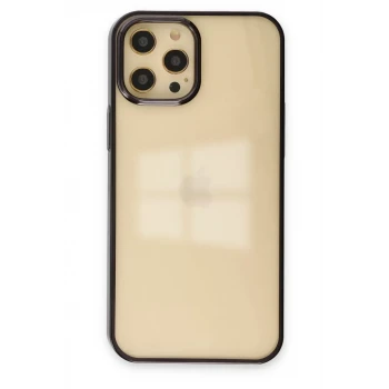 Newface Apple iPhone 12 Pro Max Kılıf Element Silikon - Siyah