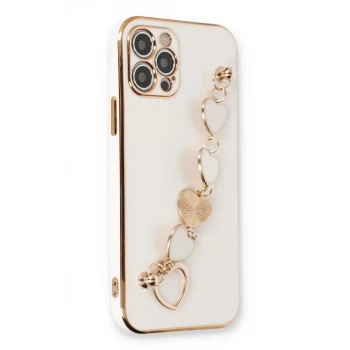 Newface Apple iPhone 12 Pro Max Kılıf Esila Silikon - Beyaz