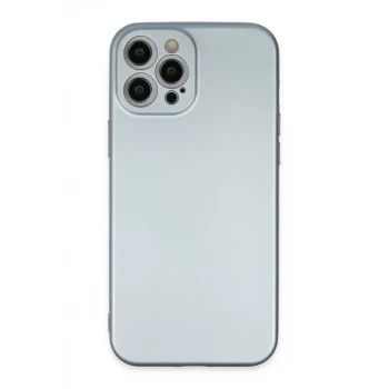 Newface Apple iPhone 12 Pro Max Kılıf Nano içi Kadife Silikon - Sky Blue