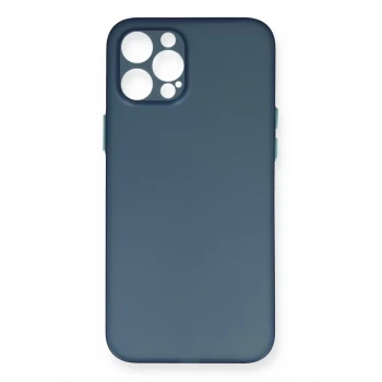 Newface Apple iPhone 12 Pro Max Kılıf PP Ultra İnce Kapak - Mavi