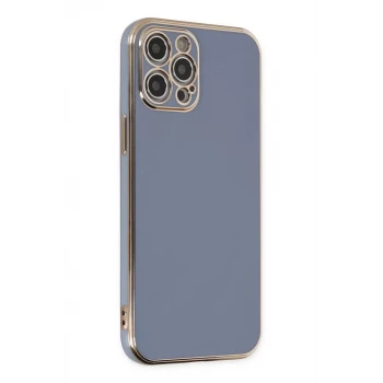 Newface Apple iPhone 12 Pro Max Kılıf Volet Silikon - Mavi