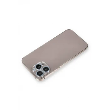 Newface Apple iPhone 12 Pro Max Shine Kamera Lens Koruma Cam - Sierra Blue