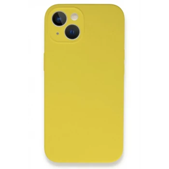 Newface Apple iPhone 13 Mini Kılıf Lansman Legant Silikon - Sarı